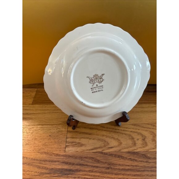 Vintage ndianaWarranted 22Kt Gold Quban Royal Cake Plate - Picture 5 of 7